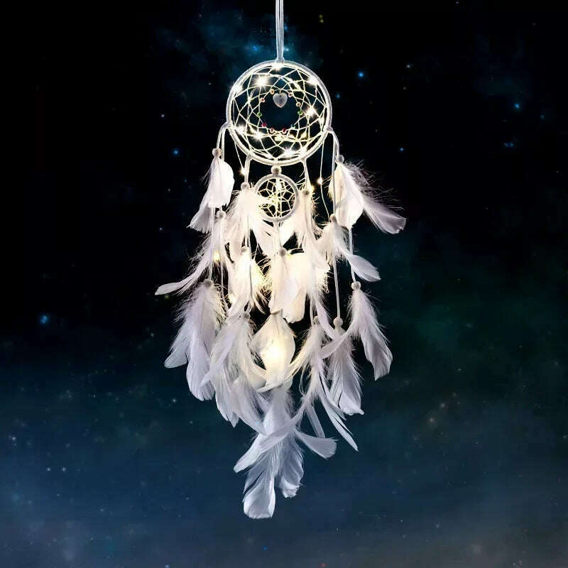 Dream Catcher Bedroom Decoration Wind Chime Pendant Bedside Decoration Mori Pendant Dream Bell Pendant Bedroom Decor - KIMLUD