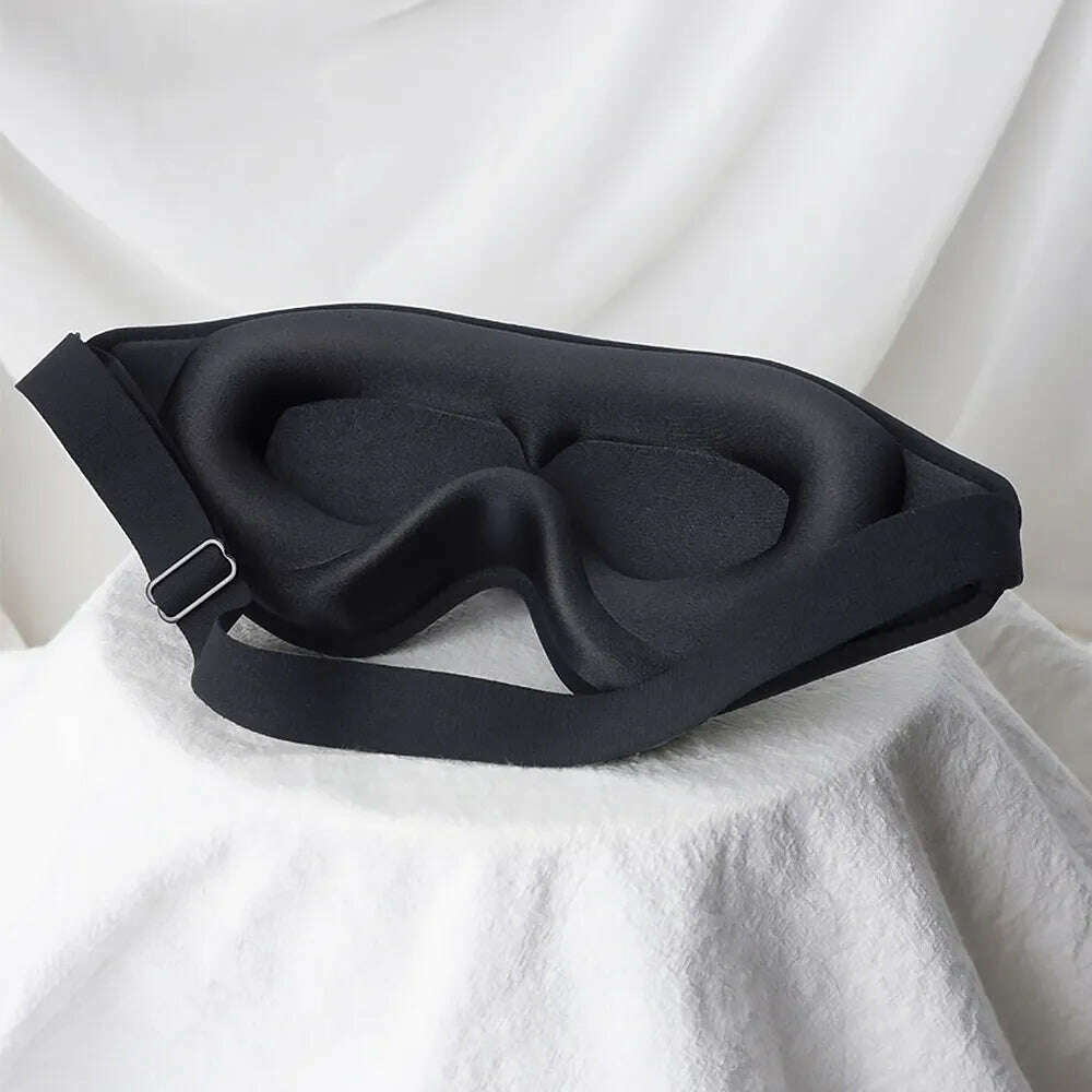 KIMLUD, Dropshipping 3D Sleep Mask Blindfold Eyeshade 99% Blockout Light Slaapmasker, Black, KIMLUD APPAREL - Womens Clothes