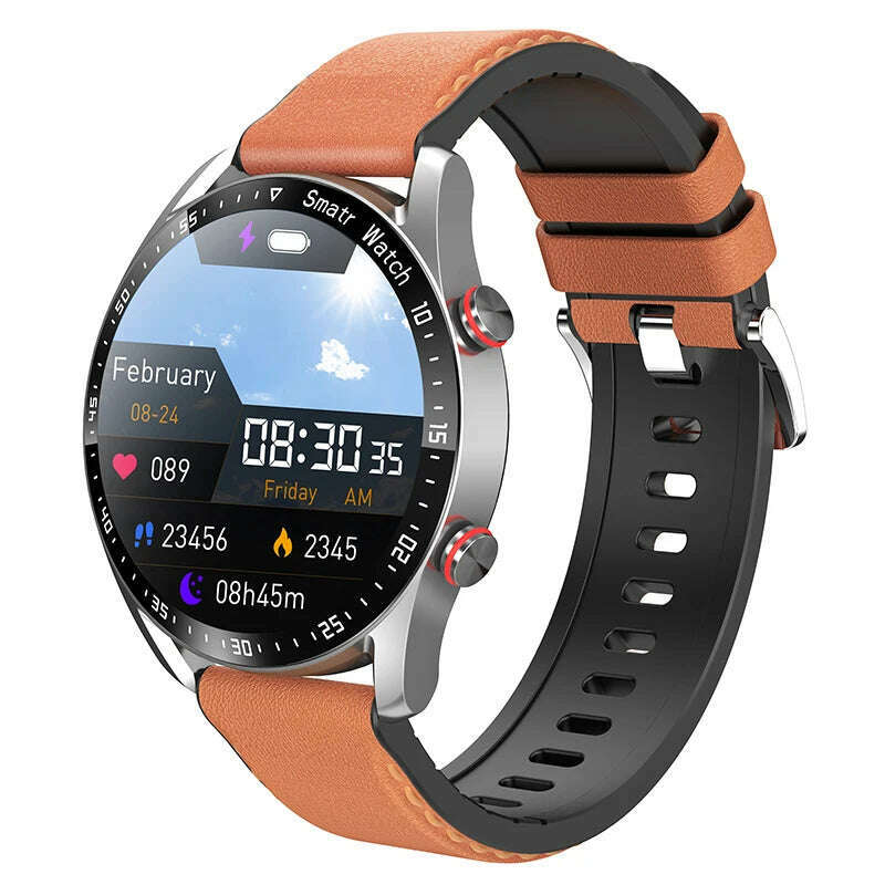 ECG+PPG Bluetooth Call Smart Watch Men Laser Health Blood Pressure Fitnes Sports Watches Man Sports Waterproof Smartwatch+Box - KIMLUD