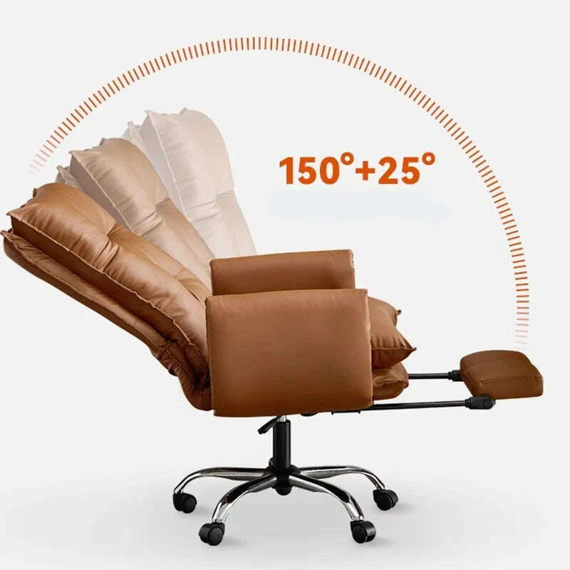 Editor Kawaii Office Chair Vanity Swivel Gaming Ergonomic Office Chair Nordic Waiting Silla Oficina Ergonomica House Furniture - KIMLUD