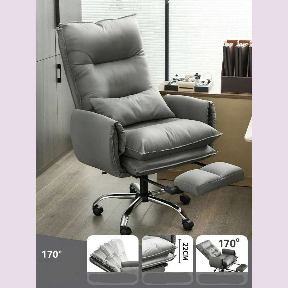 Editor Kawaii Office Chair Vanity Swivel Gaming Ergonomic Office Chair Nordic Waiting Silla Oficina Ergonomica House Furniture - KIMLUD