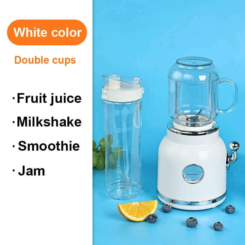 Electric Juicer Mini Portable Baby Food Mixer Grinder Automatic Fruit Juice Extractor Squeezer Smoothie Milkshake Blender Cup EU - KIMLUD