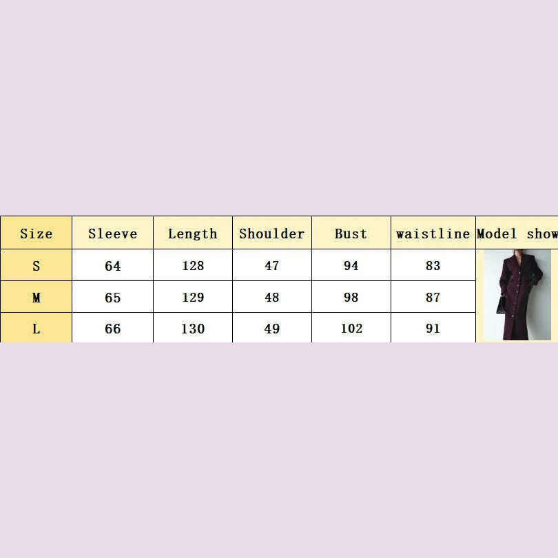 KIMLUD, Elegant Wine Red Waist Up Wool Blend Long Jacket Women Chic Lapel Collar Single Breast Overcoat 2025 Autumn Lady High Streetwear, KIMLUD Womens Clothes