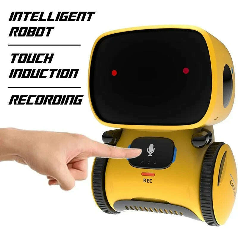 Emo Robot Toys Kids Smart Talking Robot With Voice Controlled Touch Sensor Singing Dancing Robot Toy Gift For Boys Girls - KIMLUD