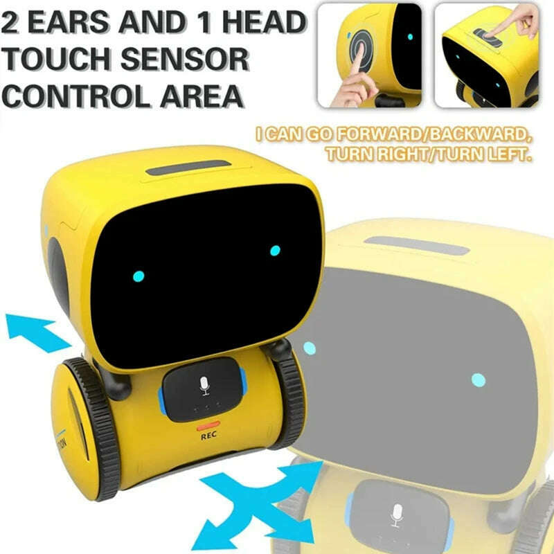 Emo Robot Toys Kids Smart Talking Robot With Voice Controlled Touch Sensor Singing Dancing Robot Toy Gift For Boys Girls - KIMLUD