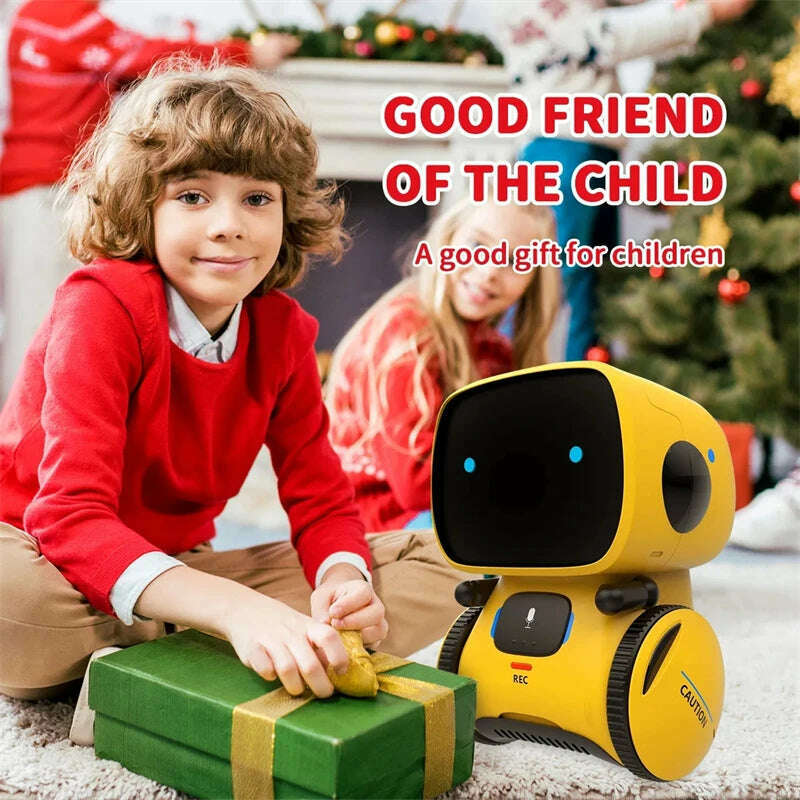 Emo Robot Toys Kids Smart Talking Robot With Voice Controlled Touch Sensor Singing Dancing Robot Toy Gift For Boys Girls - KIMLUD