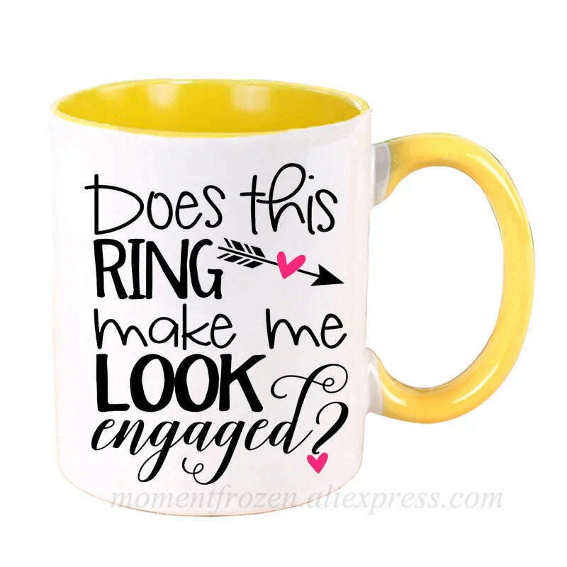 KIMLUD, Engagement Cups Wedding Coffee Mugs Caffeine Cocoa Tea Mugen Bride Bridegroom Gifts Tableware Coffeeware Teaware Beer Drinkware, KIMLUD Womens Clothes