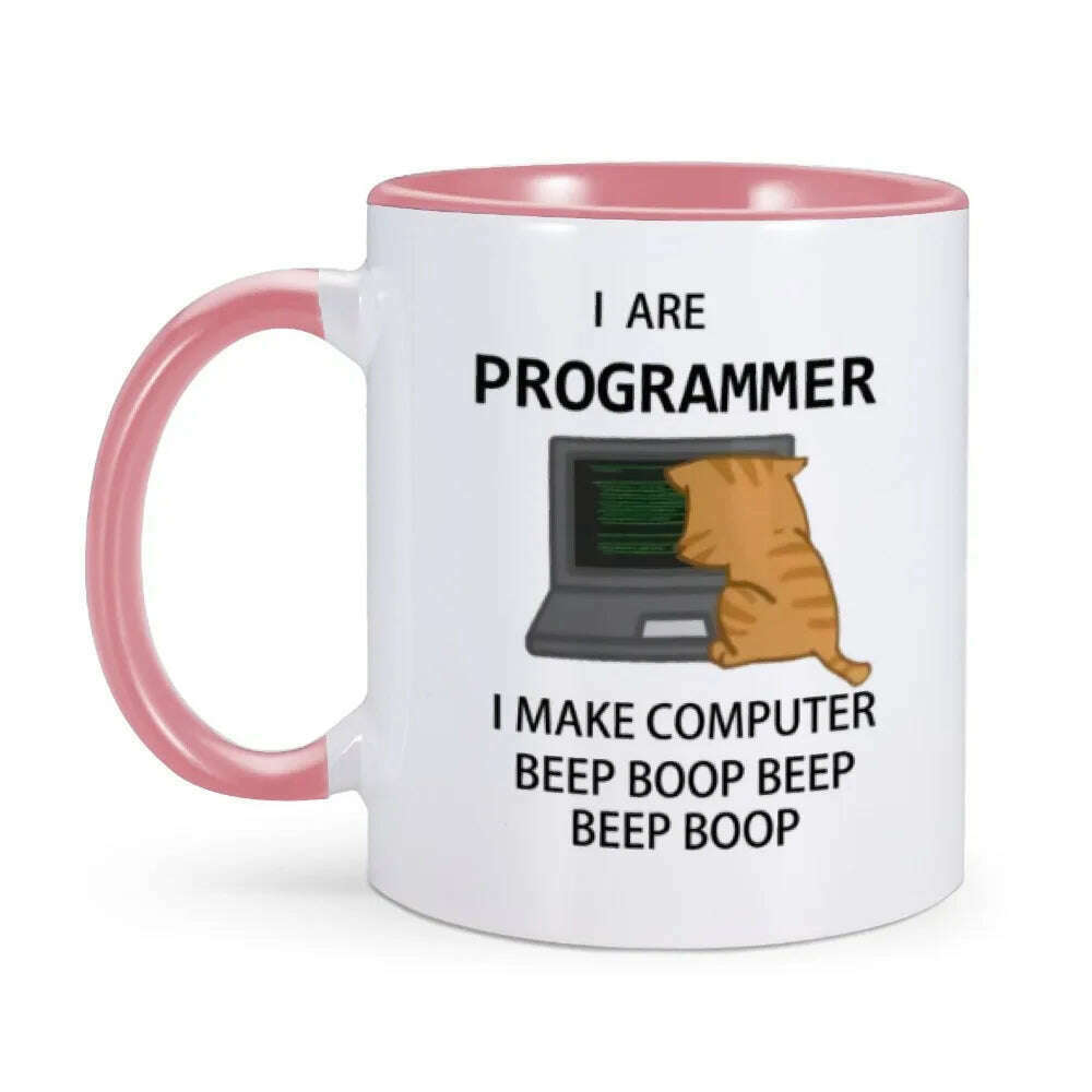 Engineer Mugs Computer Programmer Cups Programming Debugging Teaware Tea Coffee Coffeeware Geek Nerd Coworker Gift Coder Unicode - KIMLUD