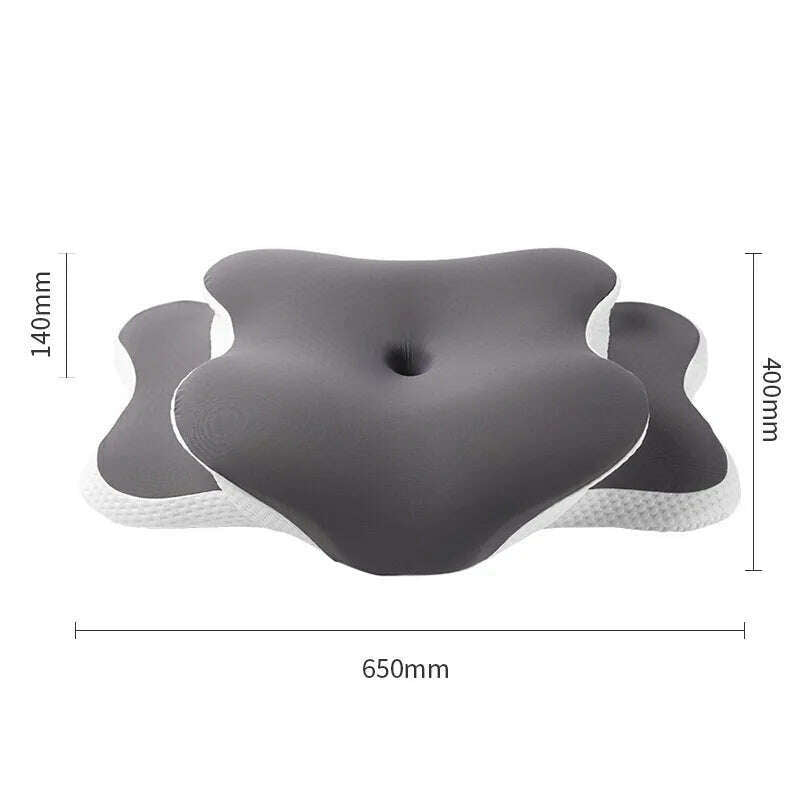 Ergonomic Cervical Pillow Memory Foam Pillow Neck Pain Relief Comes With Ice Silk Pillowcase Adjustable For Back Side Sleepers - KIMLUD