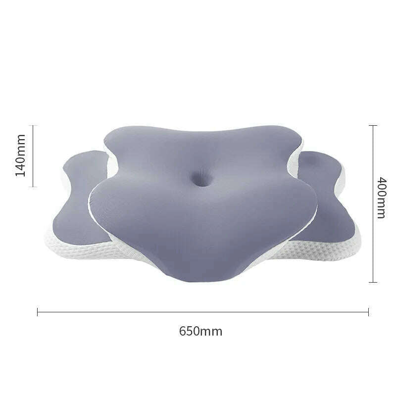 Ergonomic Cervical Pillow Memory Foam Pillow Neck Pain Relief Comes With Ice Silk Pillowcase Adjustable For Back Side Sleepers - KIMLUD