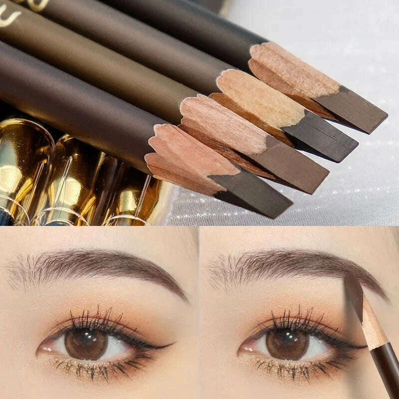 KIMLUD, Eyebrow Pencil Waterproof 4 Colors Eyebrow Tattoo Tint Eyeliner Pencil Makeup Cosmetics Natural Lasting Eye Brow Pencil Tattoo, KIMLUD Womens Clothes