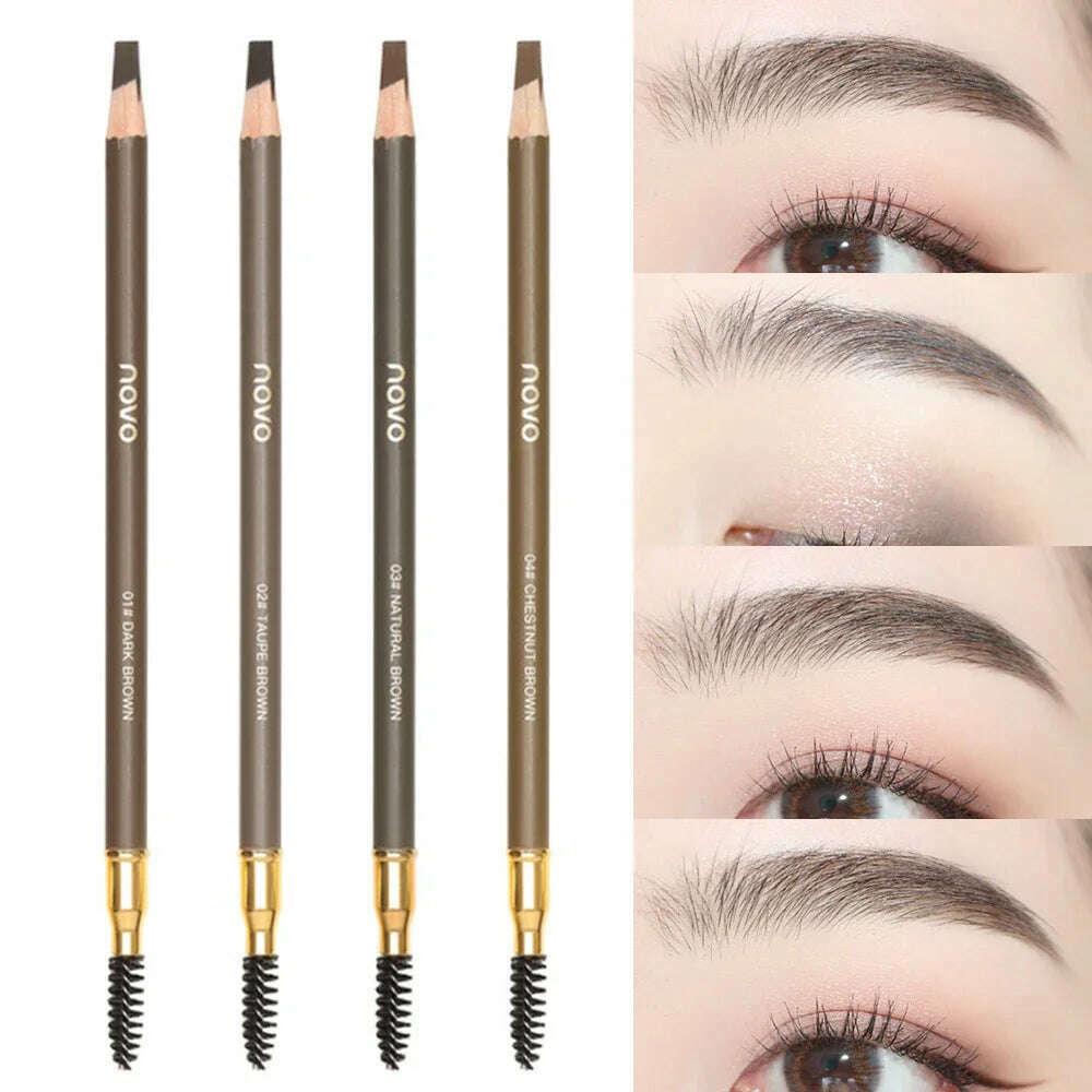 KIMLUD, Eyebrow Pencil Waterproof 4 Colors Eyebrow Tattoo Tint Eyeliner Pencil Makeup Cosmetics Natural Lasting Eye Brow Pencil Tattoo, KIMLUD Womens Clothes