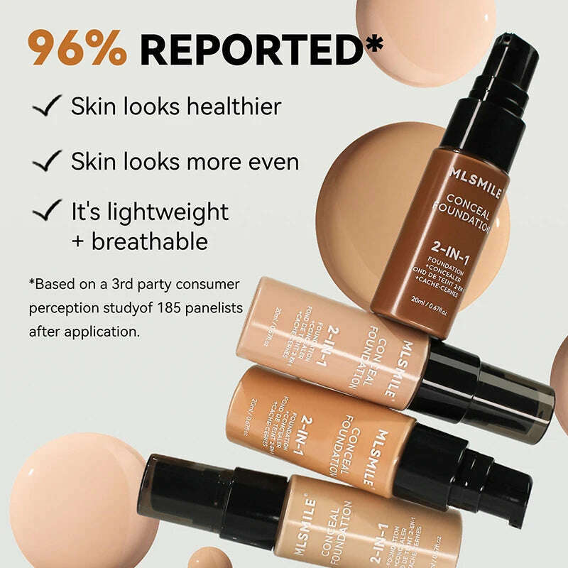 Face Foundation Cream Oil-Control Matte BBCream Waterproof Lasting Concealer Liquid Full Coverage Matte Base Professional Makeup - KIMLUD