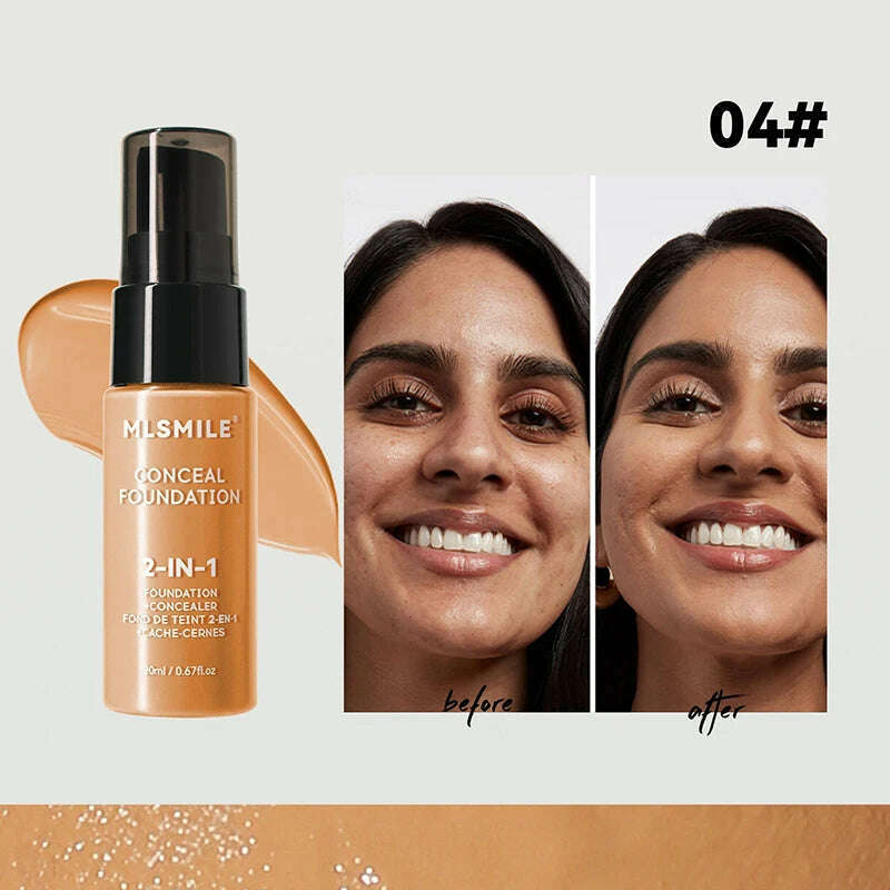 Face Foundation Cream Oil-Control Matte BBCream Waterproof Lasting Concealer Liquid Full Coverage Matte Base Professional Makeup - KIMLUD