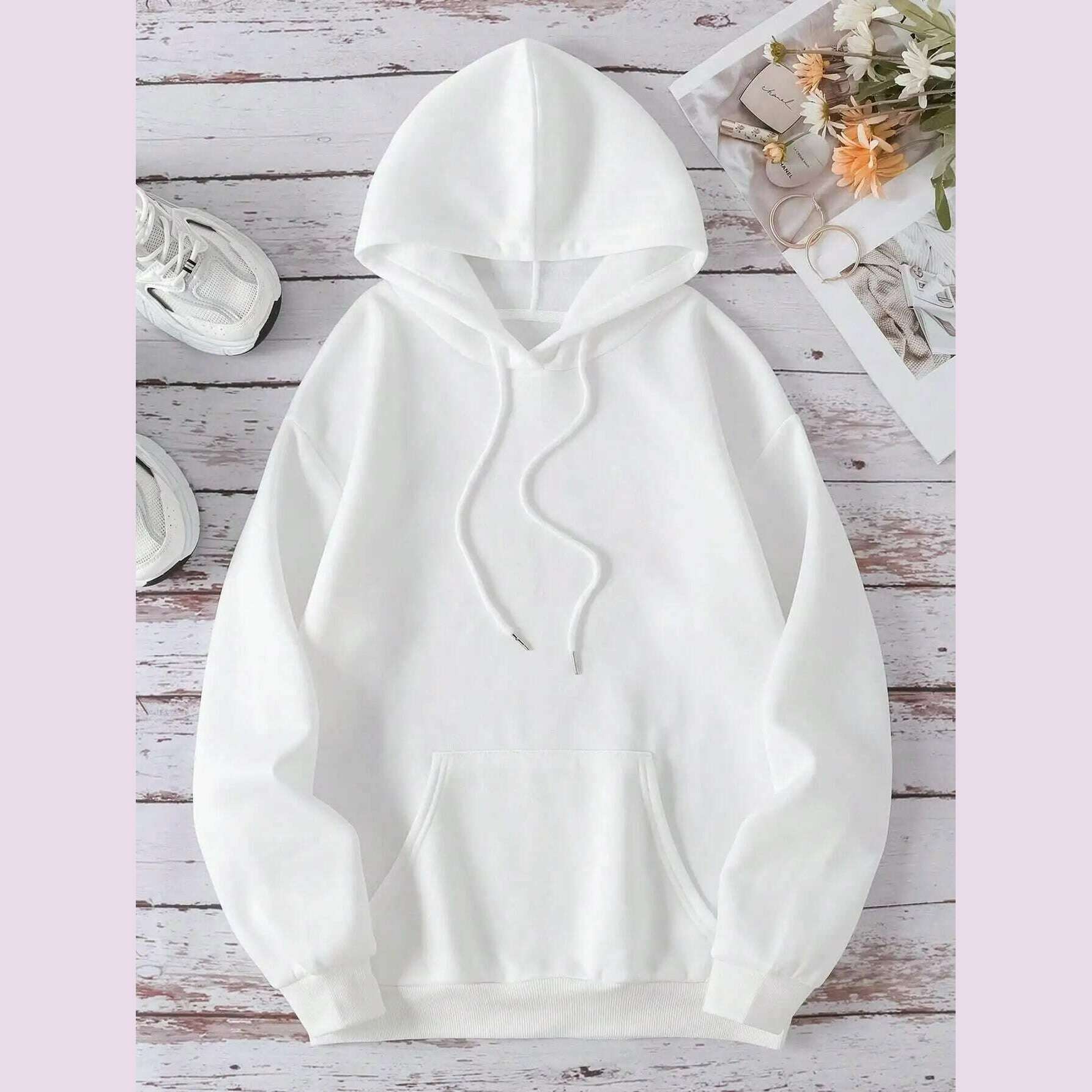 Faith Over Fear Psalm 56:3 Letter Women Hooded Fashion Oversize Hoodies Casual Fleece Hoodie Autumn Soft Warm Female Pullover - KIMLUD