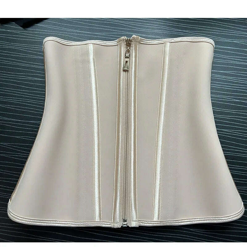 KIMLUD, Fajas Colombianas Latex Waist Trainer Double Compression BBL Shaper Tummy Control Slimming Sheath Flat Belly 13 Steel Bones Belt, KIMLUD Womens Clothes