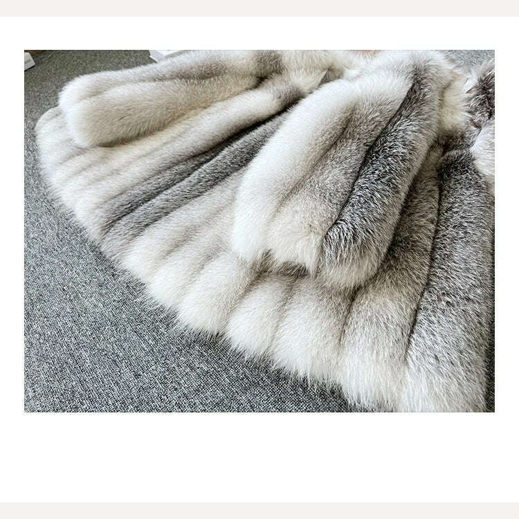 KIMLUD, Fangtai 2023 Natural Real Fox Fur Coat Women Fur Coat Winter Warm Luxury Plus Size Jackets Clothing Free Shipping Female Vest, KIMLUD Womens Clothes