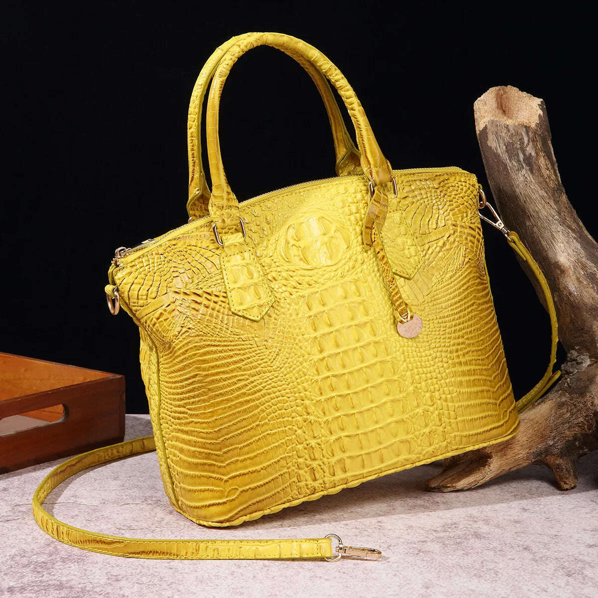 Fashion Colorful Alligator Women Handbags Designer Retro Crocodile Pattern Tote Bag Luxury Pu Leather Shoulder Crossbody Bags - KIMLUD