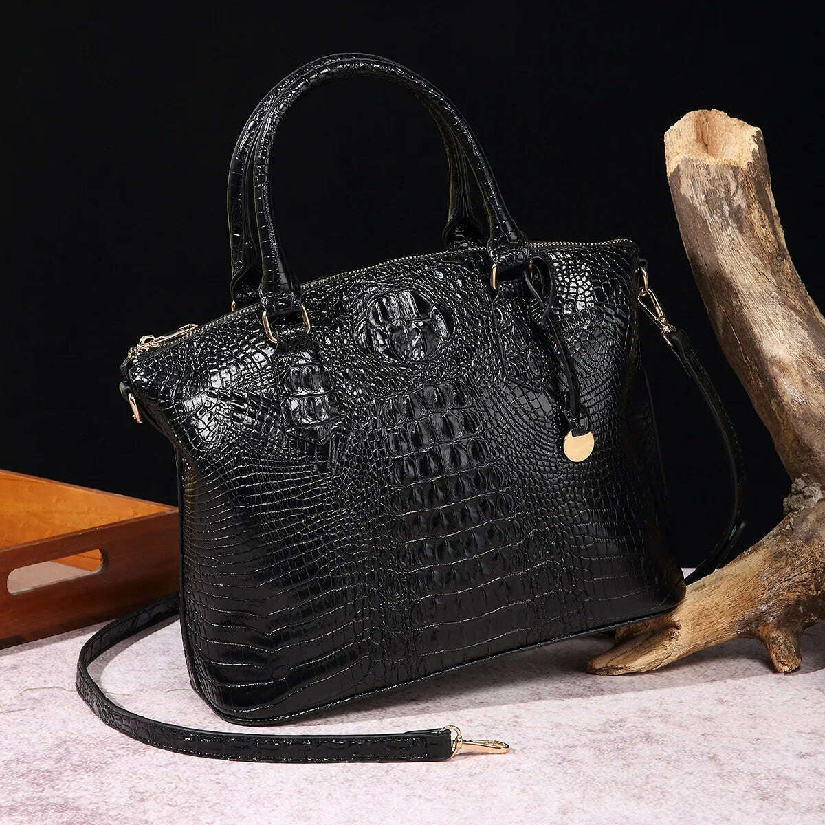 Fashion Colorful Alligator Women Handbags Designer Retro Crocodile Pattern Tote Bag Luxury Pu Leather Shoulder Crossbody Bags - KIMLUD