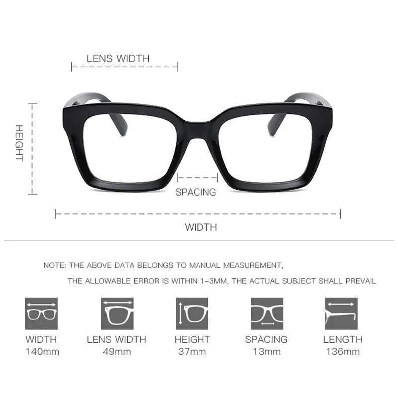 KIMLUD, Fashion Reading Glasses Women 2023 New Square Anti Blue Light Presbyopia Eyegalsses Vintage Computer Optical Eyewear +1 .0~ +3.5, KIMLUD Womens Clothes