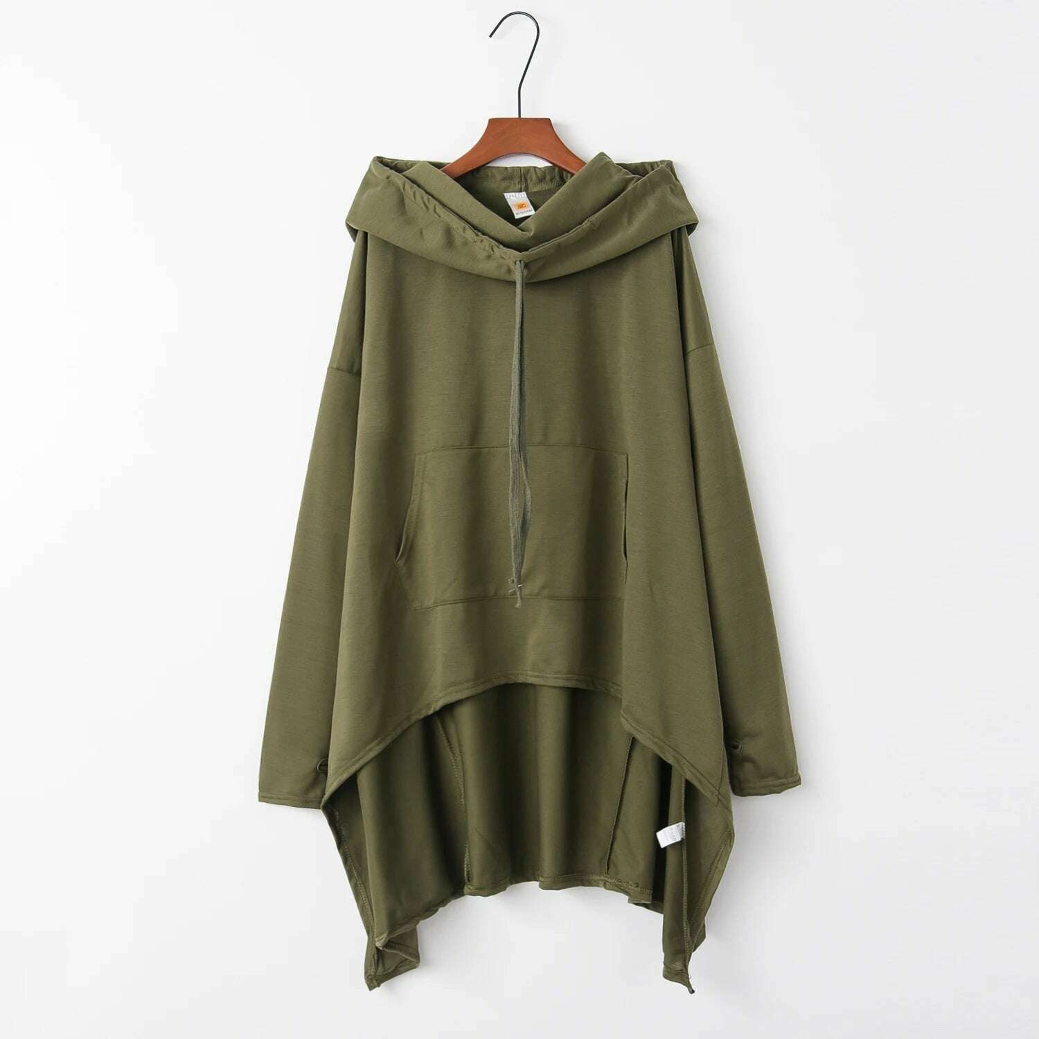 Fashion Trends New European and N Pure Color Long Hoodie - KIMLUD