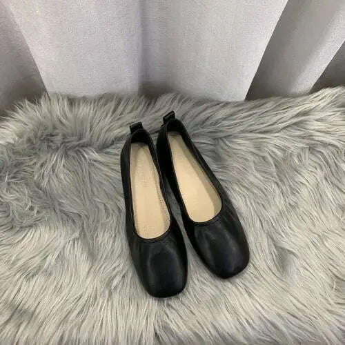 Fashionable Flat Bottom French Small Red Ballet Shoes 2023 New Spring and Autumn Casual Women's Shoes with Shallow Mouth - KIMLUD