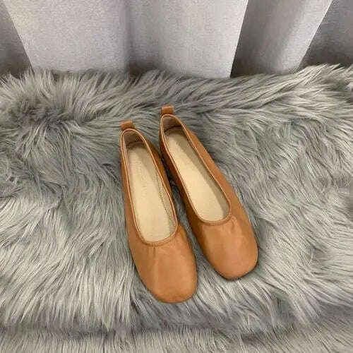 Fashionable Flat Bottom French Small Red Ballet Shoes 2023 New Spring and Autumn Casual Women's Shoes with Shallow Mouth - KIMLUD