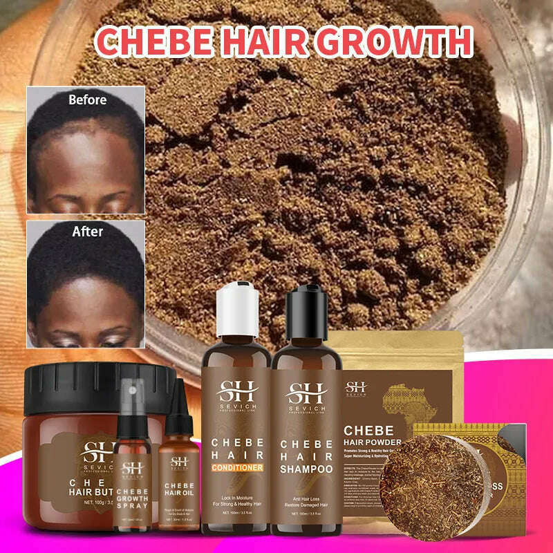 Fast Hair Growth Oil African Crazy Traction Alopecia Chebe Hair Mask Anti Hair Break Hair Strengthener Hair Loss Treatment Spray - KIMLUD