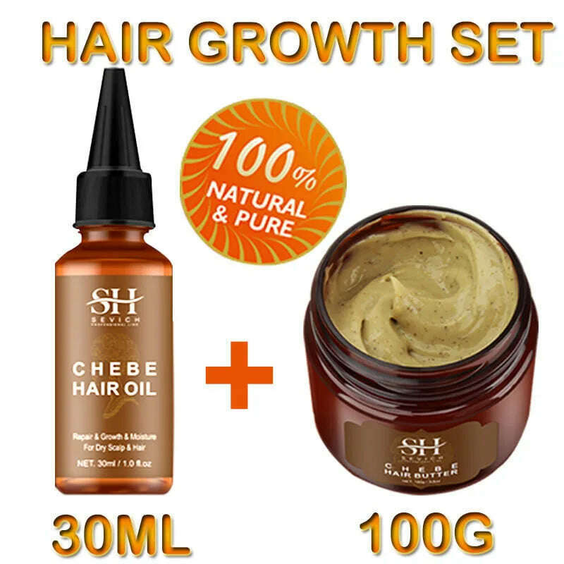 KIMLUD, Fast Hair Growth Set Chebe Oil Hair Mask Anti Break Loss Hair Growth Oil Prevent Baldness Treatment Scalp Hair Care Products, Har Growth Set, KIMLUD APPAREL - Womens Clothes