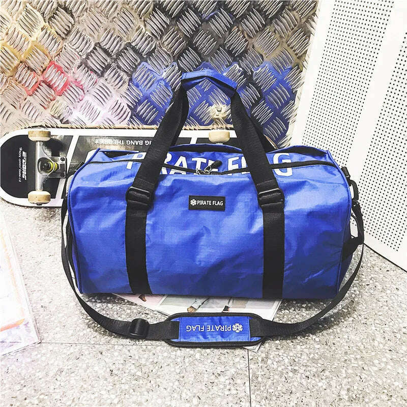 KIMLUD, Fitness Bag for Men's Wet and Dry Separation Training Sports Luggage Carrying Bag for Storage Large Capacity, blue, KIMLUD APPAREL - Womens Clothes