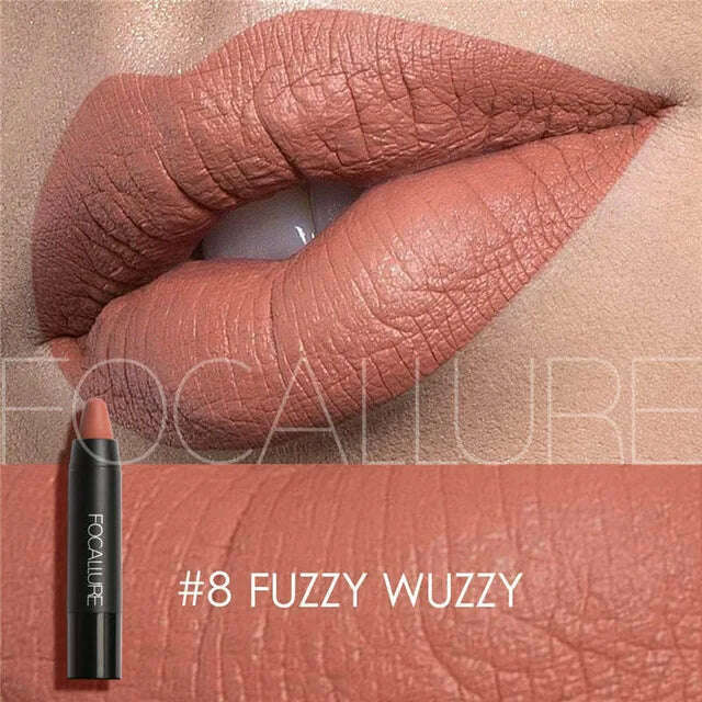 Focallure Matte Lipstick 19 Colors Waterproof Matte Lipsticks Soft Texture Lip Stick Cosmetic Sext Red Nude Lip Makeup Batom - KIMLUD