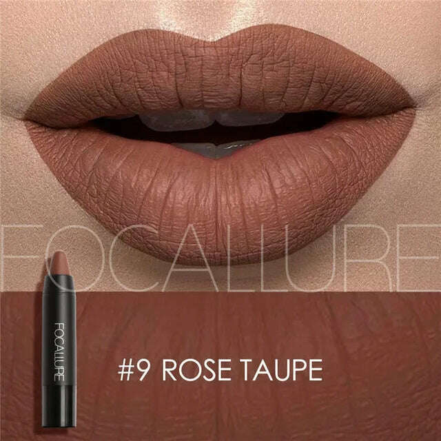 Focallure Matte Lipstick 19 Colors Waterproof Matte Lipsticks Soft Texture Lip Stick Cosmetic Sext Red Nude Lip Makeup Batom - KIMLUD