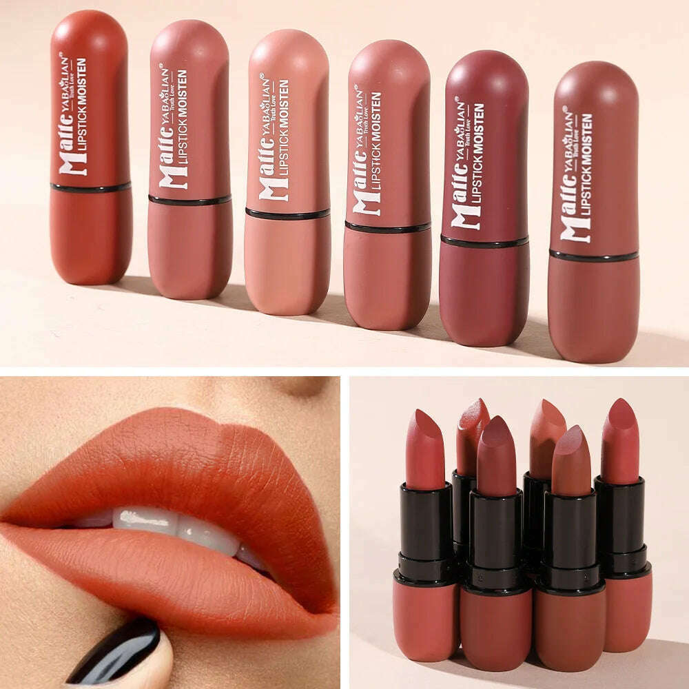 KIMLUD, Fog Matte Lipstick Long Lasting Waterproof Lip Stick Smudge-free Classic Highly Pigmented Velvet Finish Lip Tint Makeup Cosmetic, KIMLUD Womens Clothes