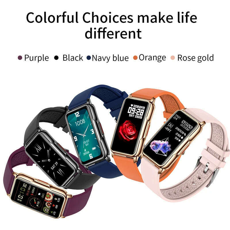 For Android IOS Smart Bracelet Women Smartwatch Men Heart Rate Monitoring Waterproof 20+Sports mode Smart Watch For Ladies +Gift - KIMLUD