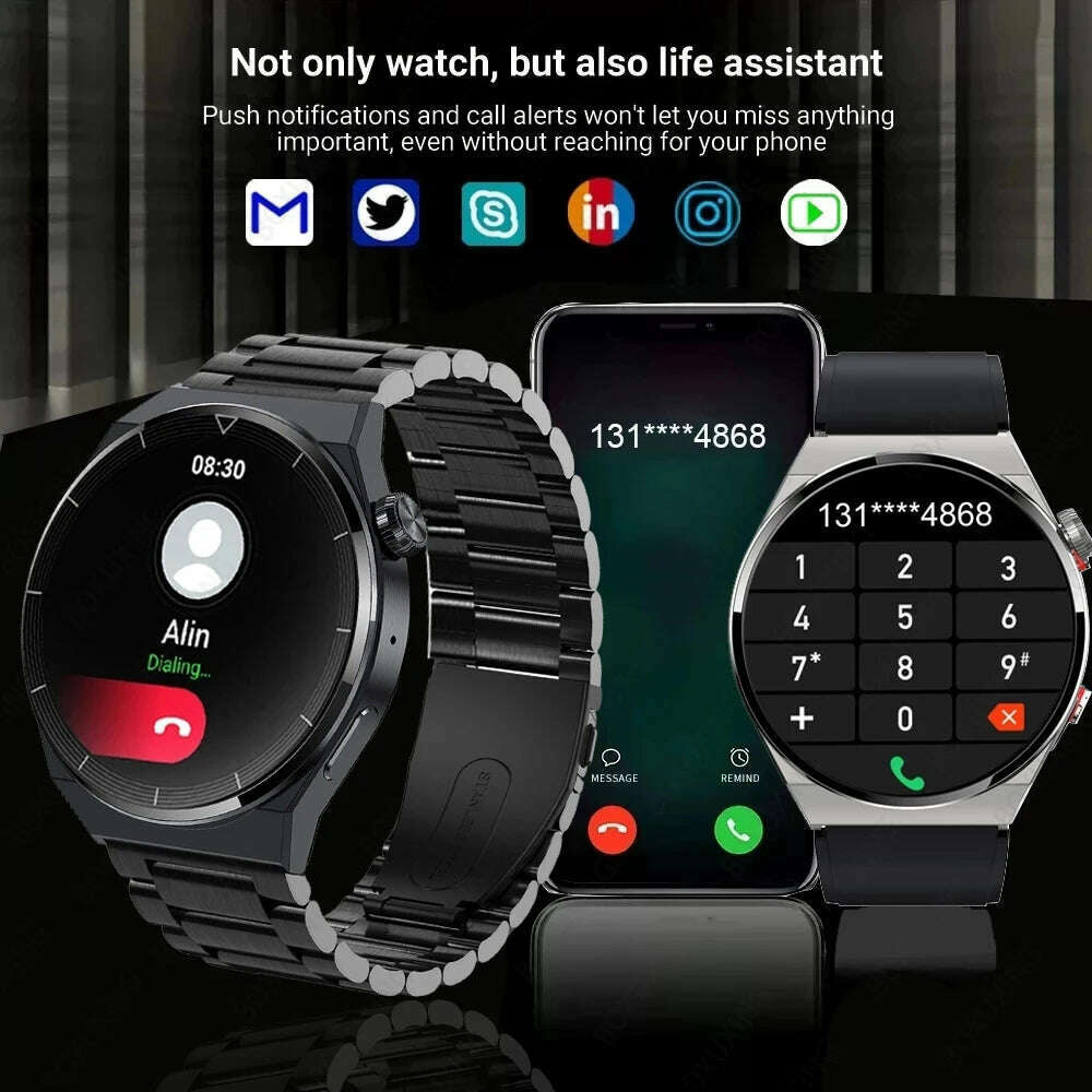 KIMLUD, For Huawei GT3 Pro NFC Smart Watch Men AMOLED 390*390 HD Screen Heart Rate Bluetooth Call IP68 Waterproof SmartWatch 2023 New, KIMLUD Womens Clothes