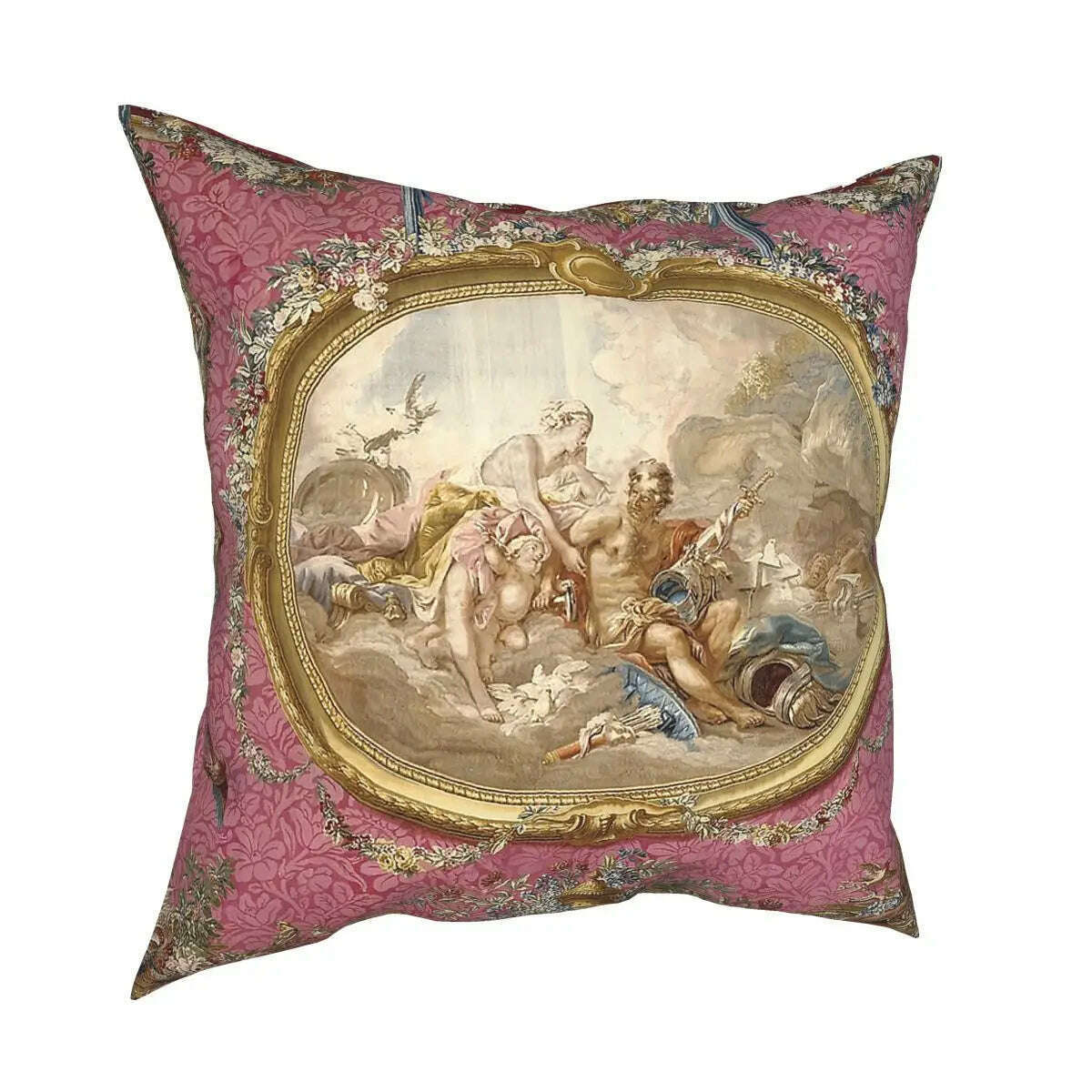 KIMLUD, Francois Boucher Venus Pillowcase Decoration Cushions Throw Pillow for Sofa Polyester Double-sided Printing Creative, KIMLUD Womens Clothes