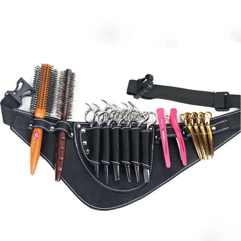 Free Shipping Salon Barber Scissors Bag Scissor Clips Shears Shear Bags Tool Hairdressing Holster Pouch Holder Case Belt - KIMLUD