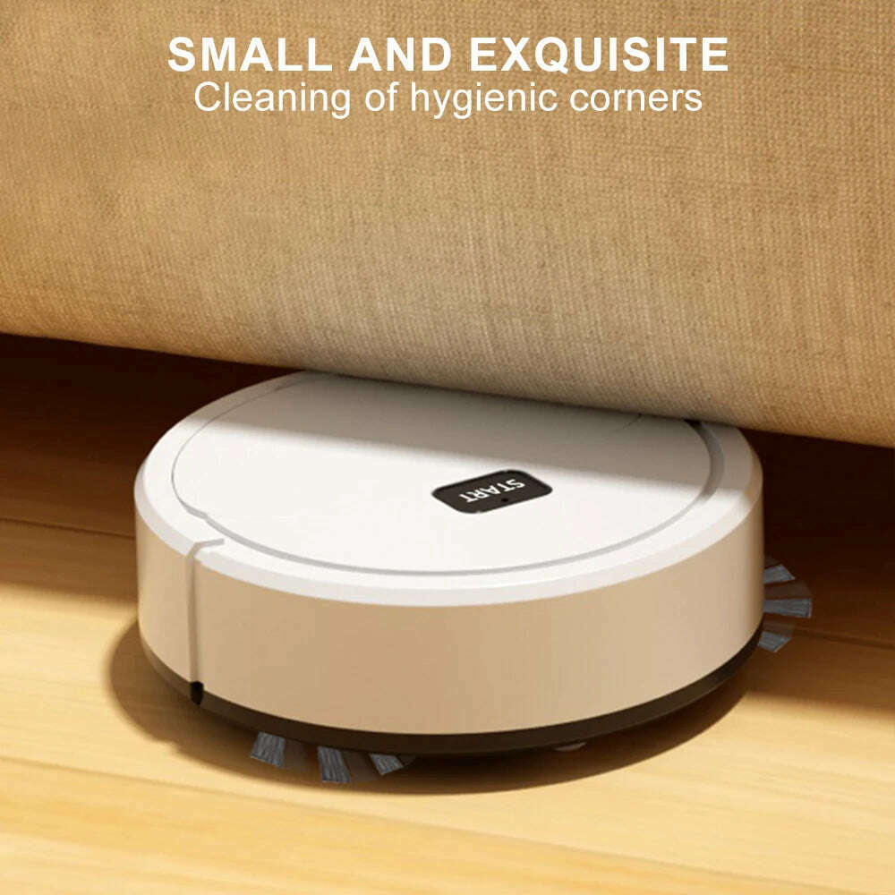 Fully Automatic Sweeping Robot Sweep Vacuum Cleaner Mopping The Floor Mini Cleaner Home Use Lazybones Intelligent 3 In1 Sweeper - KIMLUD