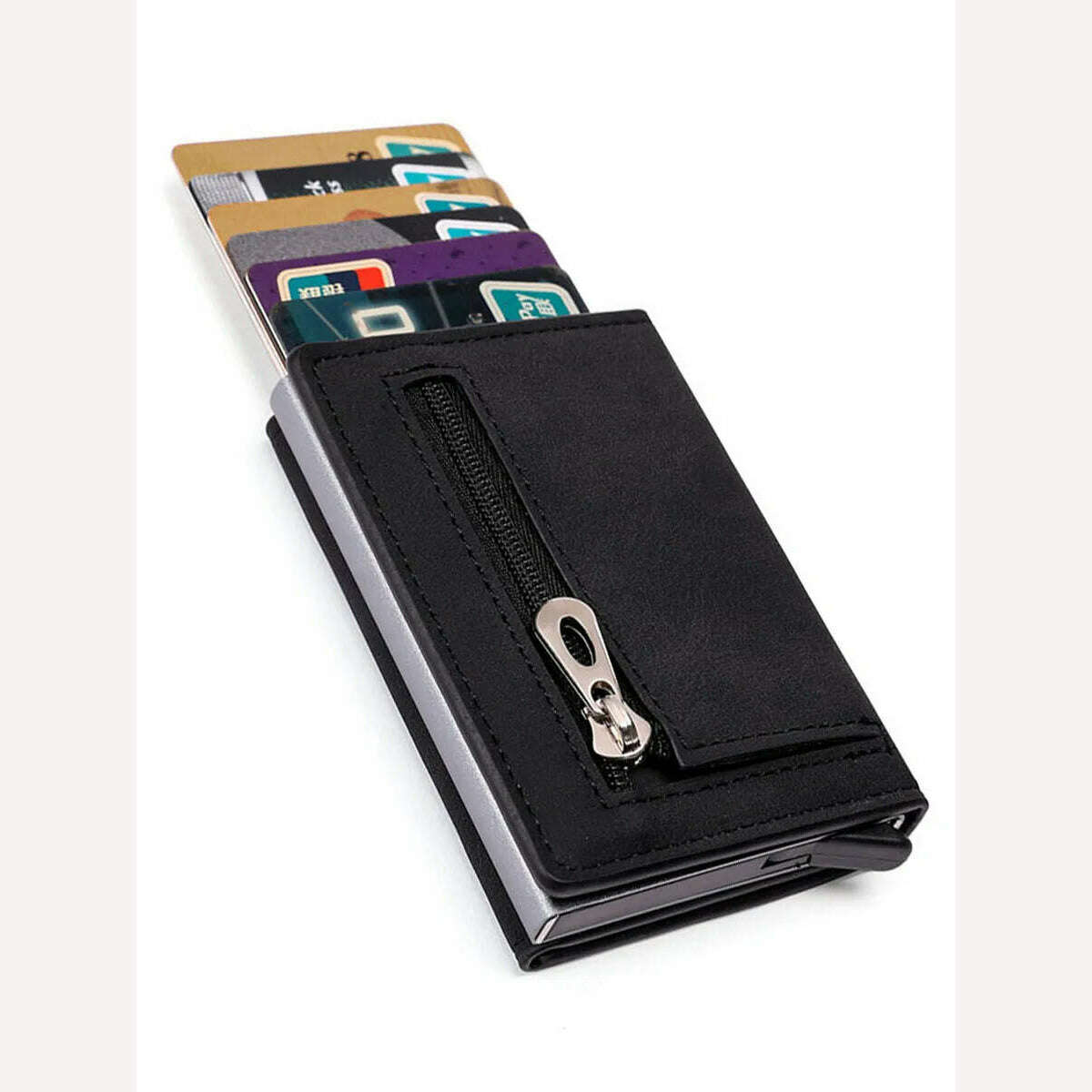 Gebwolf PU Leather Men Wallet Rfid Anti-magnetic Credit Cards Holder With Organizer Coin Pocket & Money Clips Purse - KIMLUD