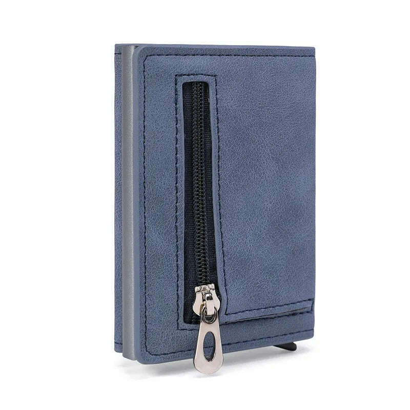 Gebwolf PU Leather Men Wallet Rfid Anti-magnetic Credit Cards Holder With Organizer Coin Pocket & Money Clips Purse - KIMLUD