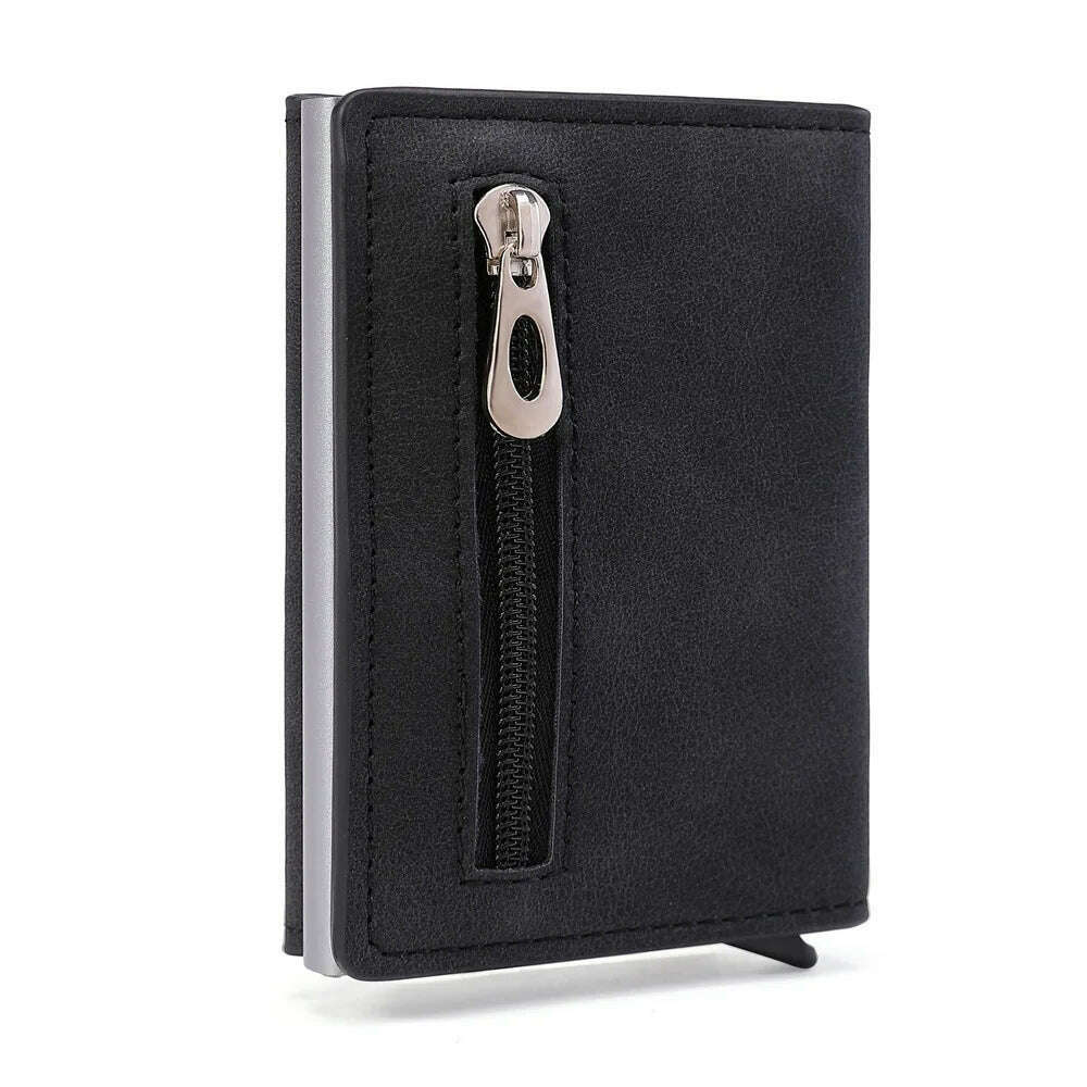 Gebwolf PU Leather Men Wallet Rfid Anti-magnetic Credit Cards Holder With Organizer Coin Pocket & Money Clips Purse - KIMLUD