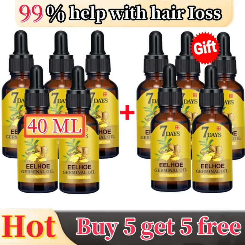 KIMLUD, Ginger Fast Hair Growth Oil Anti Hair Loss Treatment for Man Women Serum Scalp Baldhead Repair Nourish Root Fast Growing Product, KIMLUD Womens Clothes