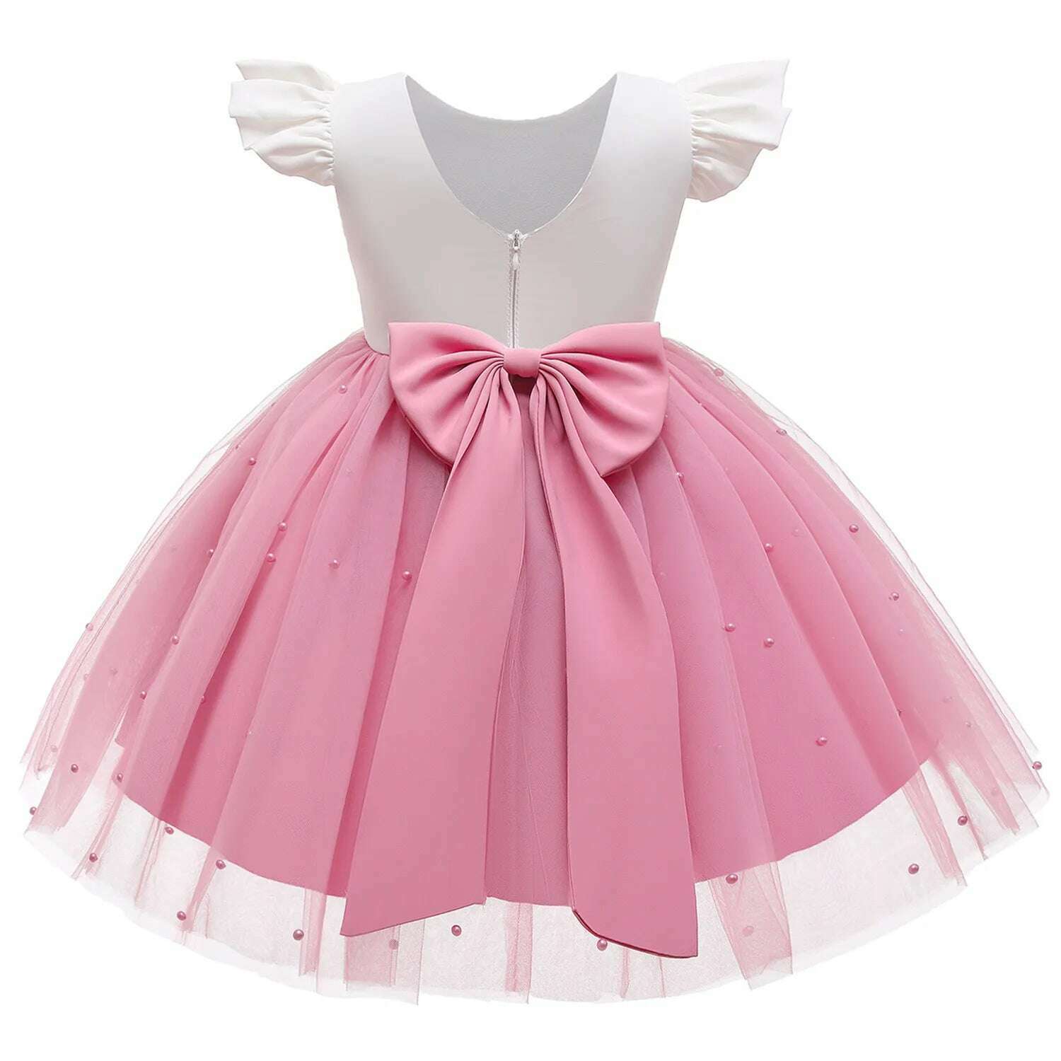 KIMLUD, Girls Formal Wedding Party Dress for 1-5Y Infant Birthday Christening Lace Elegant Gown Christams Flower Dresses for Baby Girl, C00750 / 18-24M, KIMLUD APPAREL - Womens Clothes