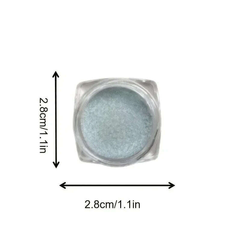 Glitter Eyeshadow Powder, Long Lasting Chrome Chameleon Holographic Eyeshadow Powder Pigment Eye Makeup For Women Cosmetic - KIMLUD