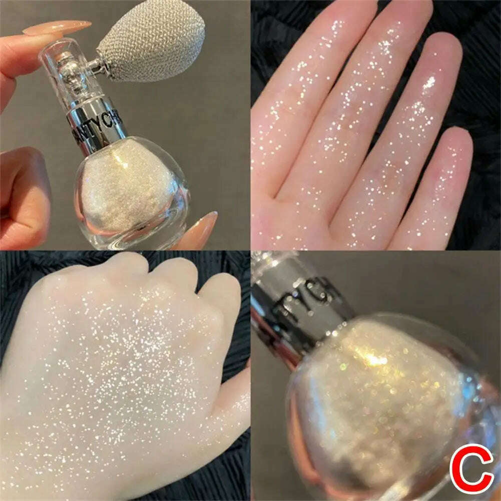 KIMLUD, Glitter Spray Highlighter Powder Diamond High Gloss Air Bag Powder Fragrance Shiny High Light Glitter Face Body Makeup Cosmetics, Moonlight Star / China, KIMLUD APPAREL - Womens Clothes