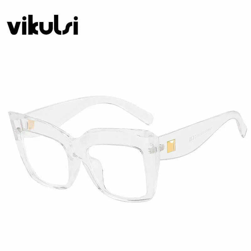 KIMLUD, Gradient Square Optical Glasses Women Thick Frame Anti Blue Glasses Myopia Prescription Eyeglasses Frames Ladies Blu-ray Glasses, KIMLUD Womens Clothes