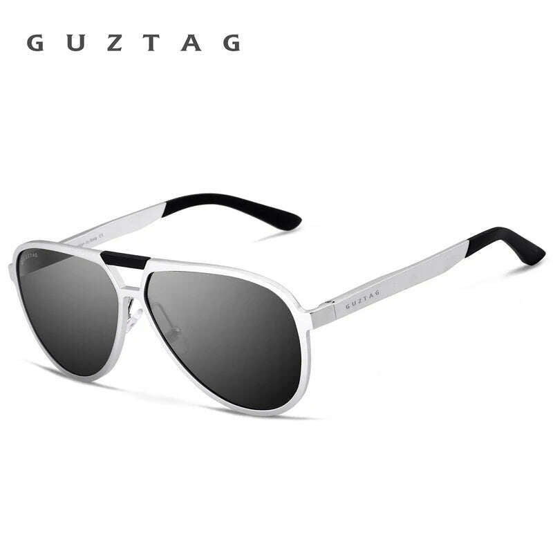 KIMLUD, GUZTAG Polarized UV400 Protection Sunglasses Men's Designer Goggle Fashion Classic Outdoor Driving Sun Glasses for Men G9820, Silver / Without Package, KIMLUD APPAREL - Womens Clothes