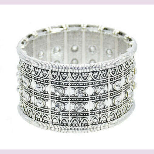 Gypsy Bohemian Coin Bracelets for Women Metal Vintage Flower Statement Bracelets Festival Turkish Beach Jewelry Tribal Ethnic - KIMLUD