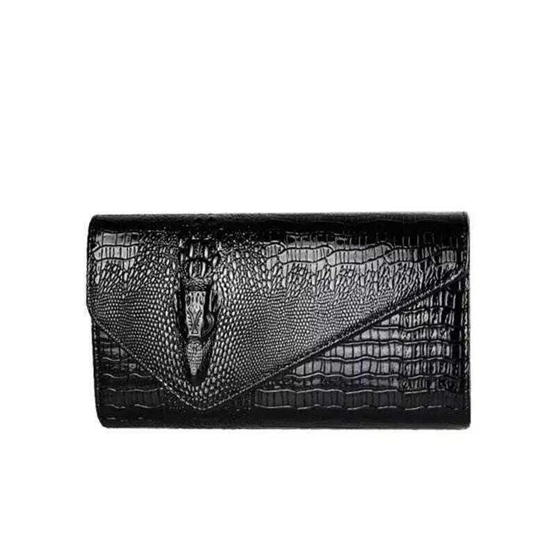 KIMLUD, Handbags Woman brand Bags New 2023 Korean Fashion Shoulder Bags Ladies Snakeskin Crossbody Messenger Bags Female Chain Handbag, black 1, KIMLUD APPAREL - Womens Clothes