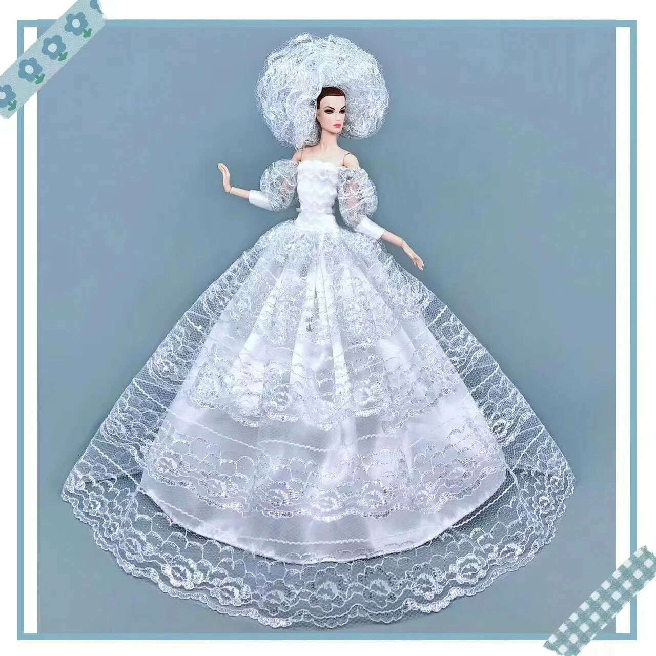 KIMLUD, handmade Clothes for barbie dress for barbie Clothes evening dress doll for barbie accessories wedding dresses clothes lot dolls, see chart24, KIMLUD APPAREL - Womens Clothes